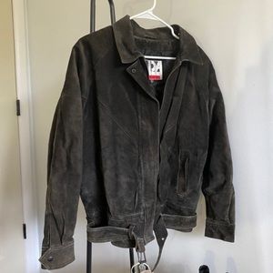 Vintage leather bomber jacket, brand ADA